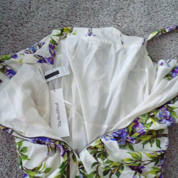 NWOT Dolce & Gabanna y2k Pastel floral SILK mini dress M - Picture 12 of 13